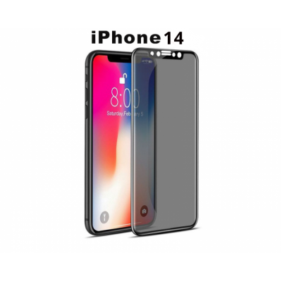 Folie Protectie ecran Apple iPhone 14, Privacy Premium Glass , Full Cover